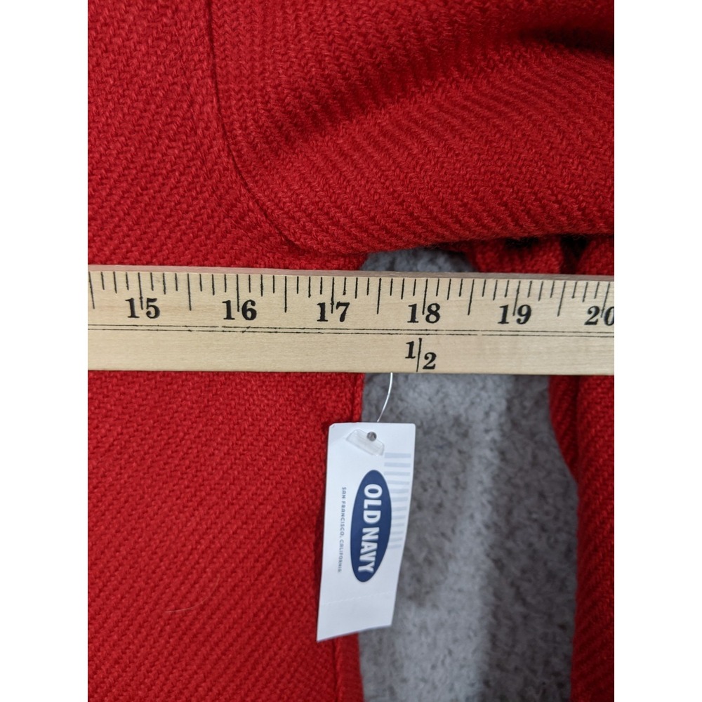 Old Navy Red Peacoat Girls XL (14) Acrylic Heavy Knit Double Breasted Cozy NWT - Picture 6 of 10
